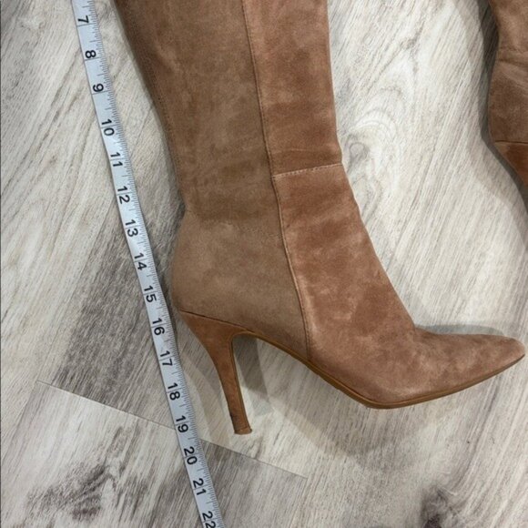 Nine West suede leather Elegant Tan Knee-High Women's Boots size 9 - Picture 9 of 10